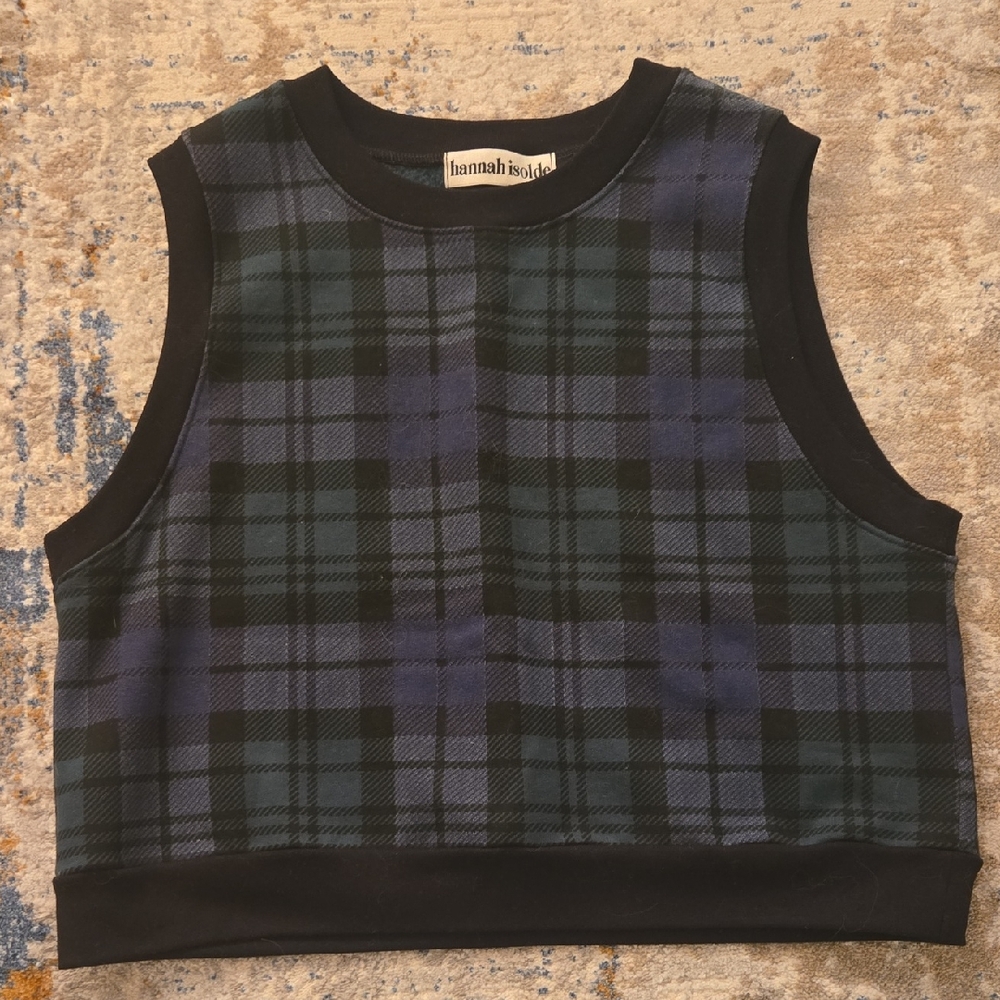 Hannah Isolde Princess Plaid Sweater Vest